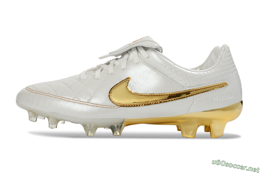 Men's Nike Tiempo Legend SE FG Football Boots - White/Metallic Gold/Classic White 0