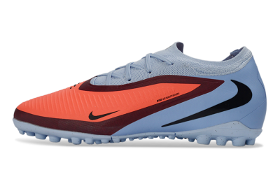 Unisex Nike Phantom 6 Elite Low TF Football Shoes - Orange/Sky Blue/Crimson