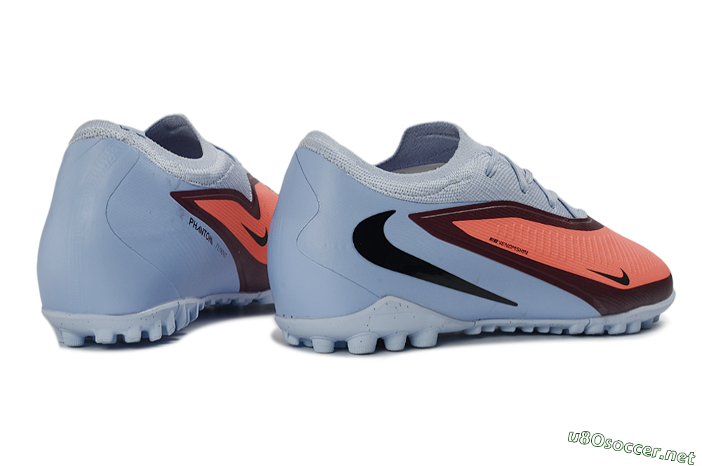 Unisex Nike Phantom 6 Elite Low TF Football Shoes - Orange/Sky Blue/Crimson 6