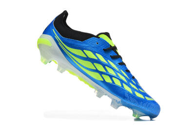 Men's Adidas Predator 26 Elite FG Football Boots - Blue/Electric Blue/Neon Green