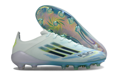 Unisex Adidas F50 Elite FG Football Boots - Aqua/Frosted Blue/Shimmering Yellow