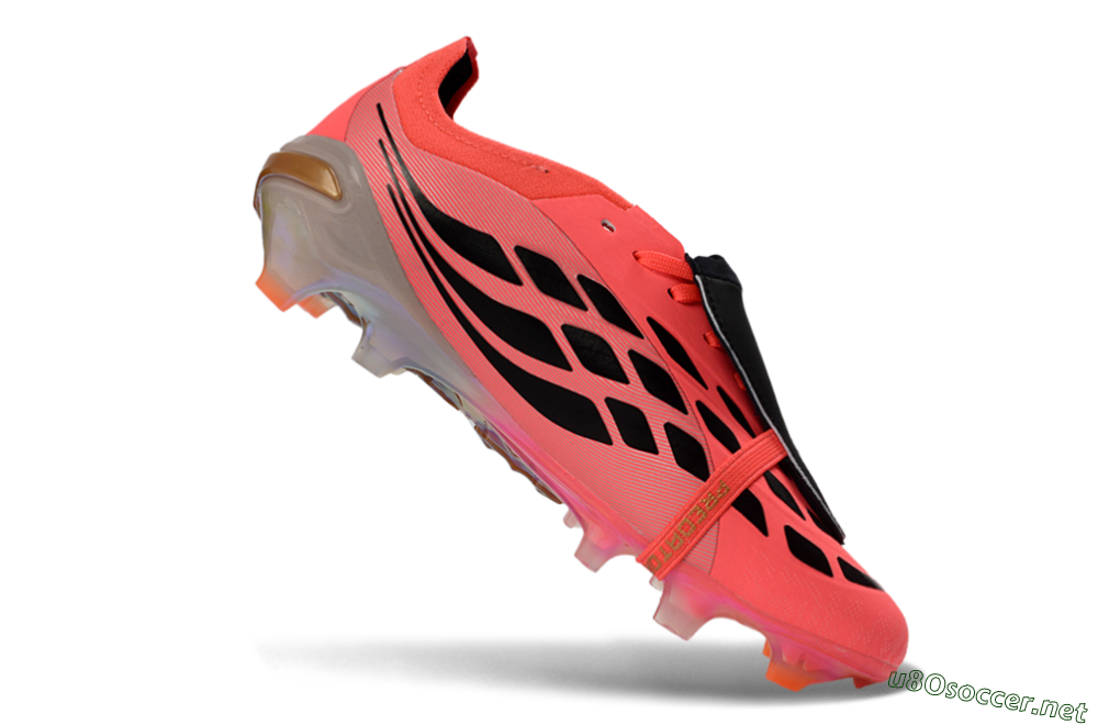 Unisex Adidas Predator 26 Elite Fold-Over Tongue FG Football Boots - Pink/Electric Pink/Black 5
