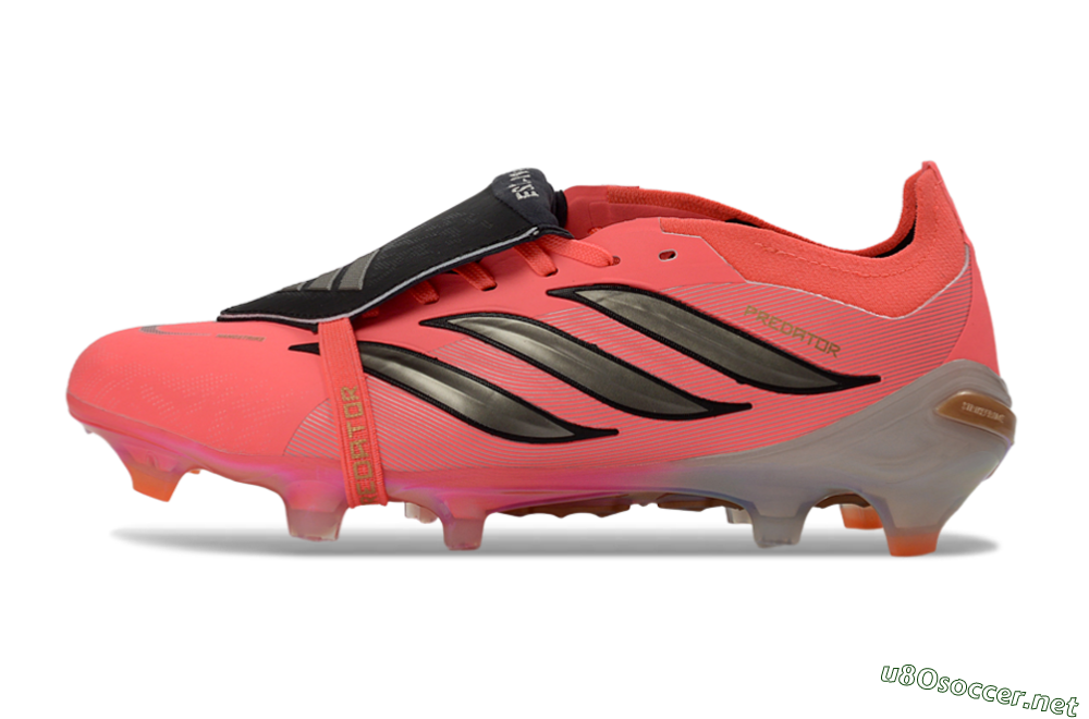 Unisex Adidas Predator 26 Elite Fold-Over Tongue FG Football Boots - Pink/Electric Pink/Black 0