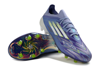 Men's Adidas F50 Pro FG Football Boots - Blue/Iridescent Yellow/Lime Green