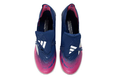 Unisex Adidas Predator 26 Elite Fold-Over Tongue FG Football Boots - Navy/Vibrant Pink/Deep Blue
