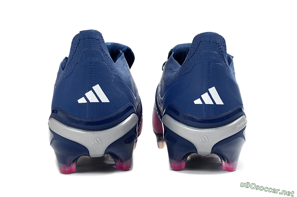 Unisex Adidas Predator 26 Elite Fold-Over Tongue FG Football Boots - Navy/Vibrant Pink/Deep Blue 5