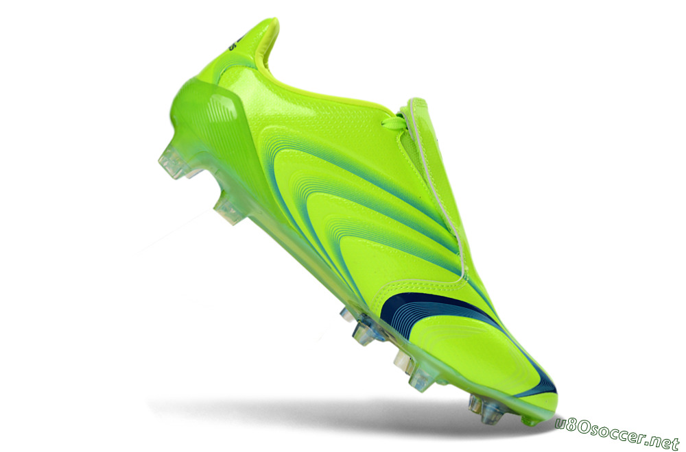 Men's Adidas F50 Elite FG Football Boots - Green/Electric Green/Blue Accent 4