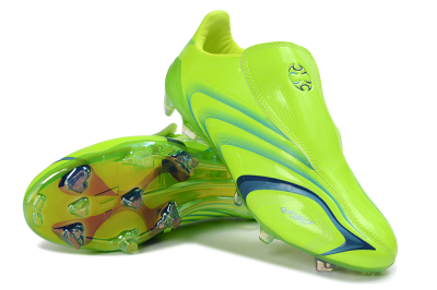 Men's Adidas F50 Elite FG Football Boots - Green/Electric Green/Blue Accent