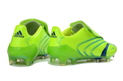 Men's Adidas F50 Elite FG Football Boots - Green/Electric Green/Blue Accent