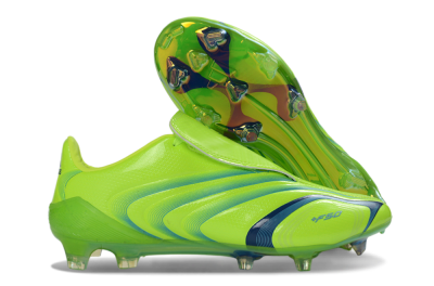 Men's Adidas F50 Elite FG Football Boots - Green/Electric Green/Blue Accent