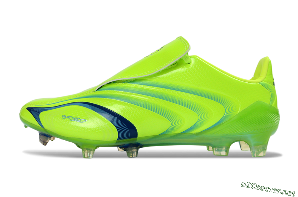 Men's Adidas F50 Elite FG Football Boots - Green/Electric Green/Blue Accent 0