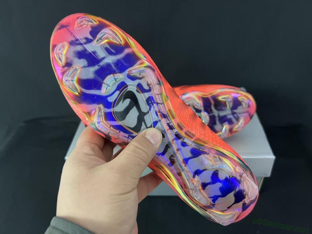 Unisex Nike Air Zoom Mercurial Vapor 16 Elite FG Football Boots - Orange/Fiery Sunset/Abyssal Blue