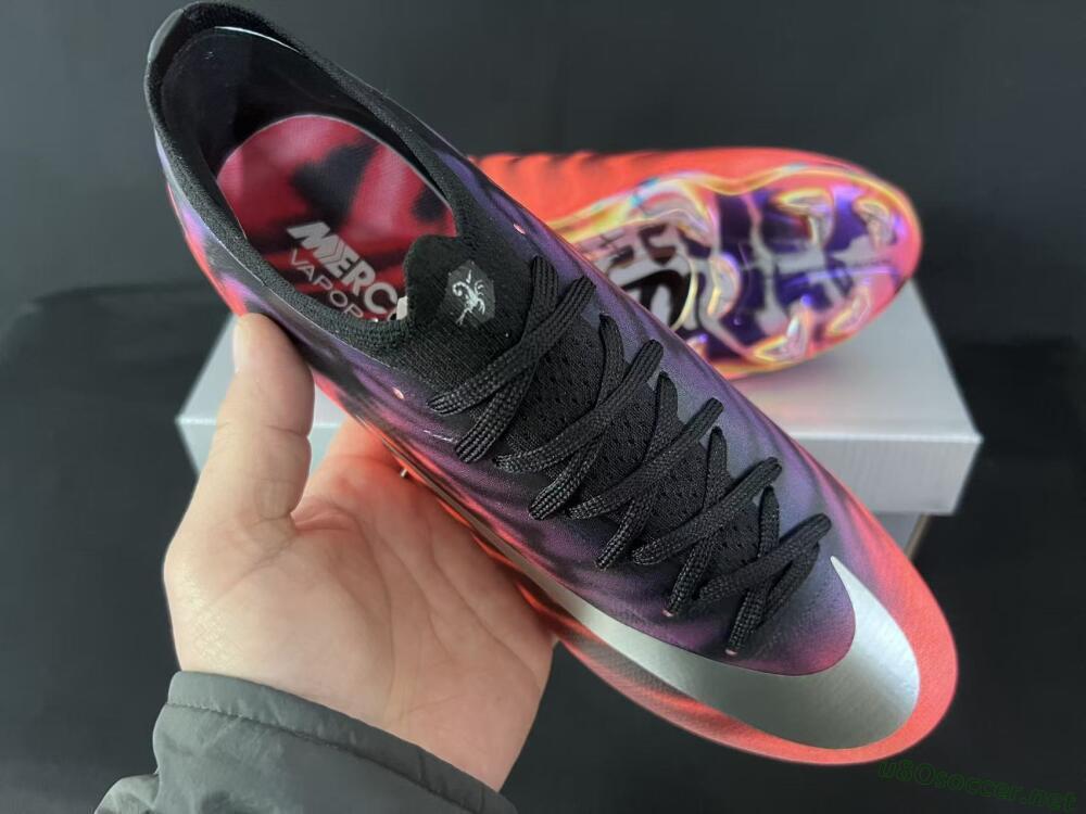 Unisex Nike Air Zoom Mercurial Vapor 16 Elite FG Football Boots - Orange/Fiery Sunset/Abyssal Blue