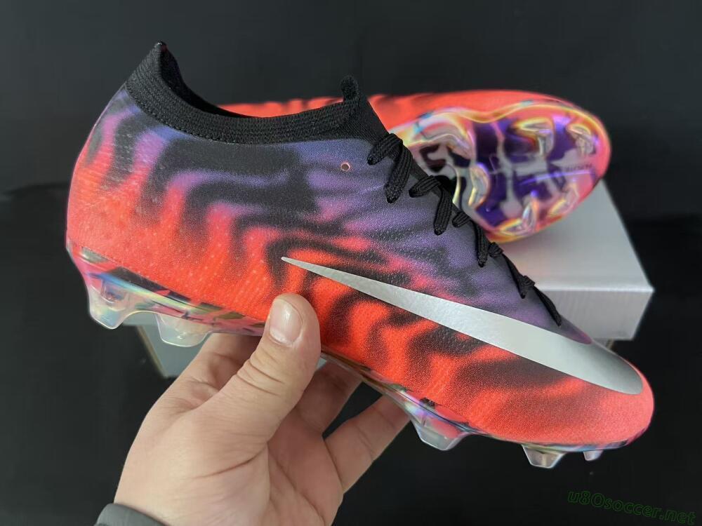 Unisex Nike Air Zoom Mercurial Vapor 16 Elite FG Football Boots - Orange/Fiery Sunset/Abyssal Blue