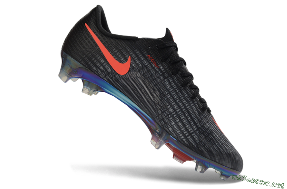 Unisex Nike Air Zoom Mercurial Superfly 11 FG Football Boots - Black/Vibrant Orange/Rainbow Burst 4