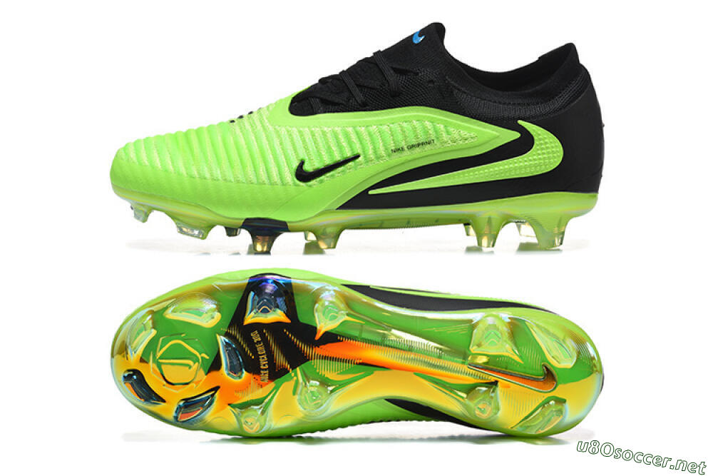 Men's Nike Phantom 6 Elite Low FG Football Boots - Green/Electric Green/Black 1