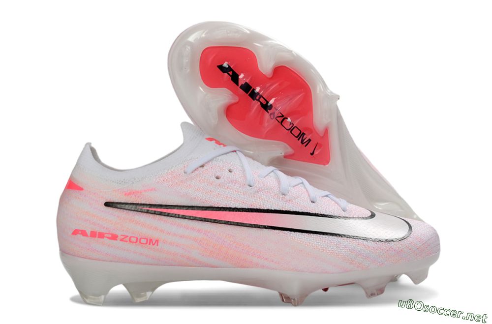 Unisex Nike Air Zoom Mercurial Vapor 16 Elite FG Football Boots - Pink/Electro Pink/Snow White 2