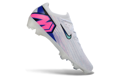 Unisex Nike Air Zoom Mercurial Vapor 16 Elite FG Football Boots - White/Aqua Blue/Misty Pink
