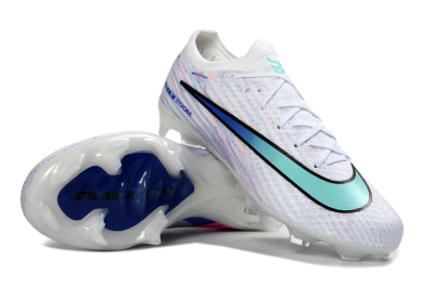 Unisex Nike Air Zoom Mercurial Vapor 16 Elite FG Football Boots - White/Aqua Blue/Misty Pink