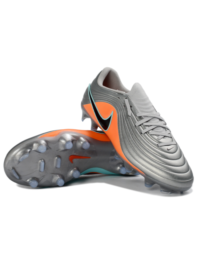 Men's Nike Tiempo Legend 11 Elite FG Football Boots - Gray/Vibrant Orange/Light Aqua