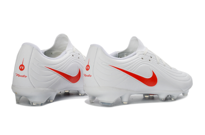 Men's Nike Tiempo Legend 10 Elite FG Football Boots - White/Coral Red/Deep Blue