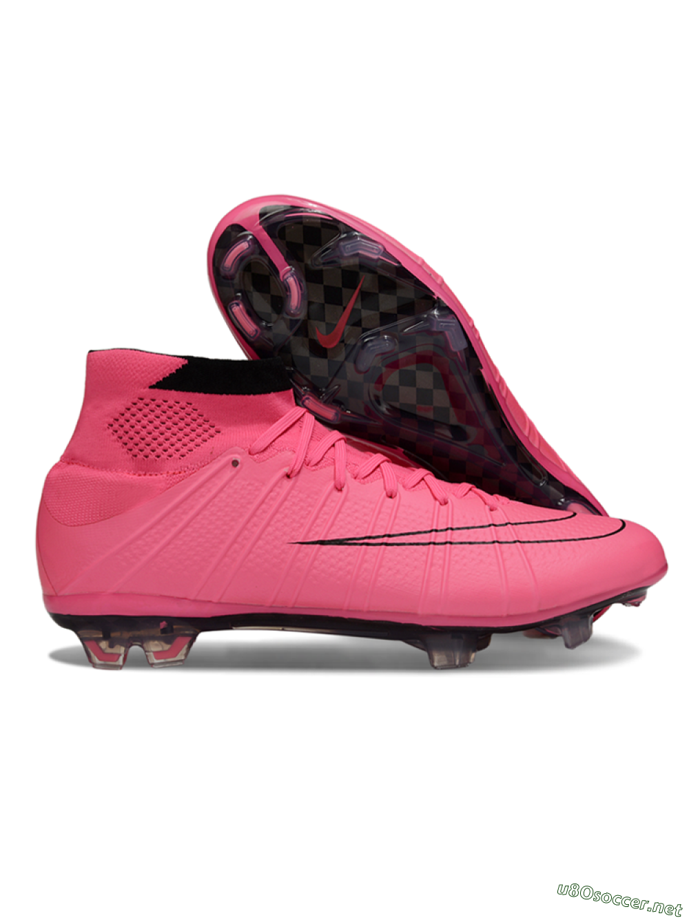Men's Nike Zoom Mercurial Superfly 4 Elite FG Football Boots - Pink/Vibrant Pink/Jet Black 2