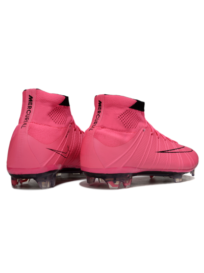 Men's Nike Zoom Mercurial Superfly 4 Elite FG Football Boots - Pink/Vibrant Pink/Jet Black