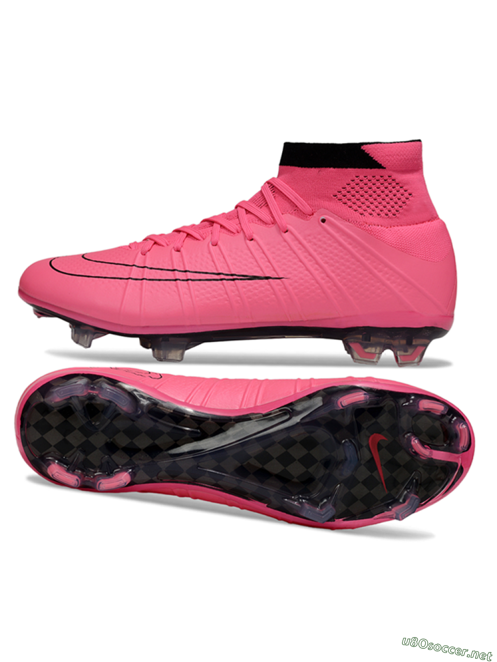 Men's Nike Zoom Mercurial Superfly 4 Elite FG Football Boots - Pink/Vibrant Pink/Jet Black 1