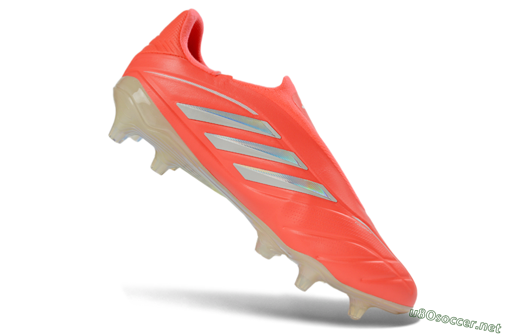 Men's Adidas Copa Pure 3 Elite FG Football Boots - Red/Bright Coral/Metallic Silver 4
