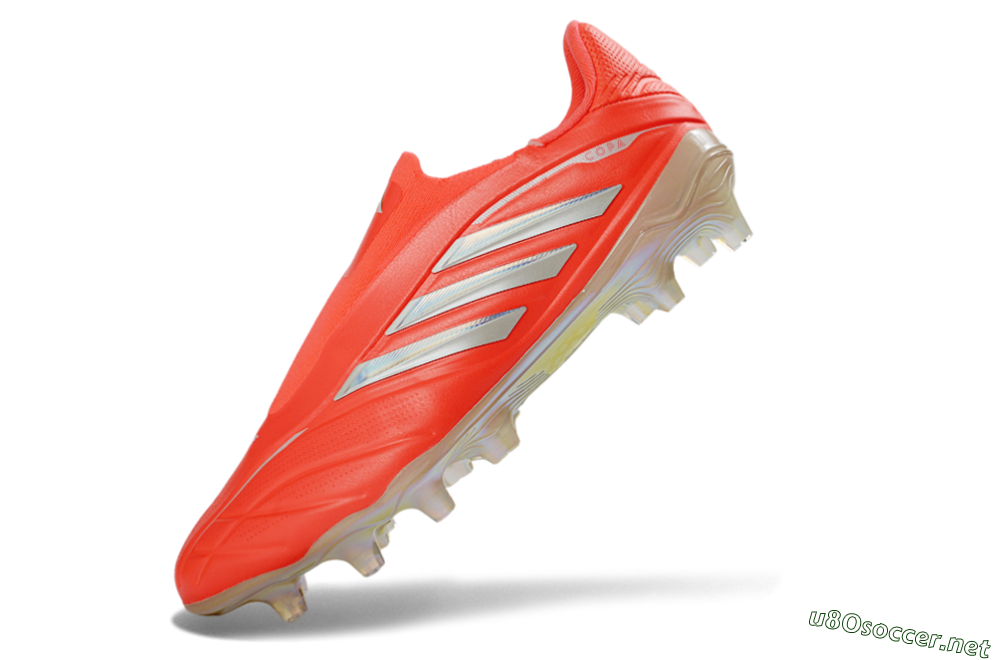 Men's Adidas Copa Pure 3 Elite FG Football Boots - Red/Bright Coral/Metallic Silver 5
