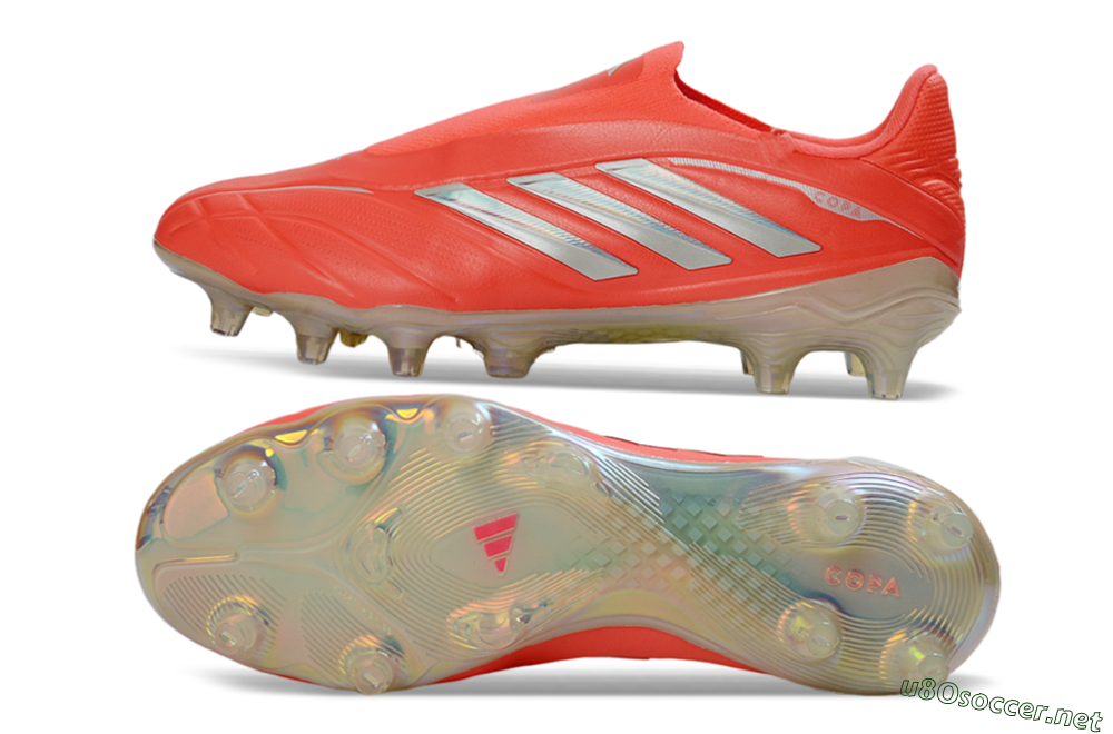 Men's Adidas Copa Pure 3 Elite FG Football Boots - Red/Bright Coral/Metallic Silver 1