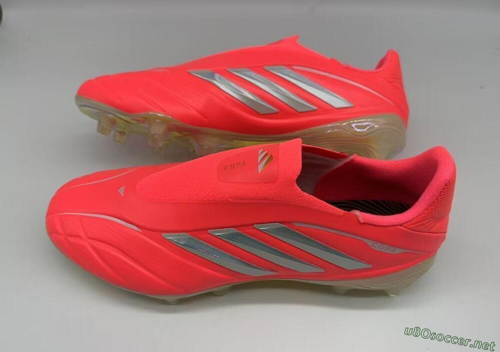 Men's Adidas Copa Pure 3 Elite FG Football Boots - Red/Bright Coral/Metallic Silver