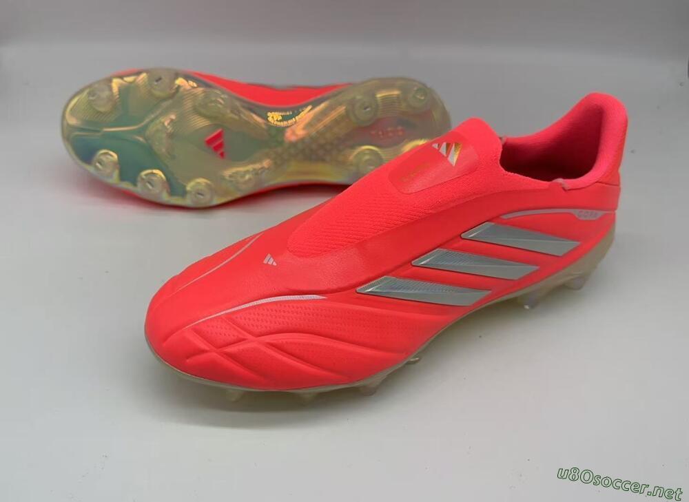 Men's Adidas Copa Pure 3 Elite FG Football Boots - Red/Bright Coral/Metallic Silver