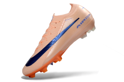 Unisex Nike Air Zoom Mercurial Vapor 16 Elite FG Football Boots - Peach/Navy Blue/Orange
