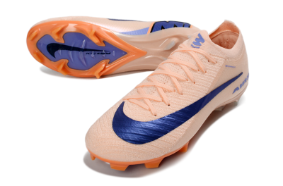 Unisex Nike Air Zoom Mercurial Vapor 16 Elite FG Football Boots - Peach/Navy Blue/Orange