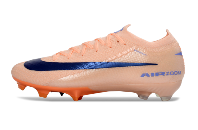 Unisex Nike Air Zoom Mercurial Vapor 16 Elite FG Football Boots - Peach/Navy Blue/Orange