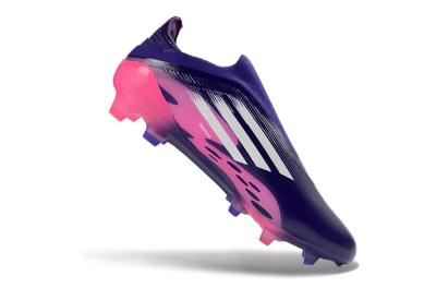 Unisex Adidas F50 Elite Laceless FG Football Boots - Purple/Vibrant Pink/Deep Purple