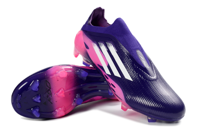 Unisex Adidas F50 Elite Laceless FG Football Boots - Purple/Vibrant Pink/Deep Purple