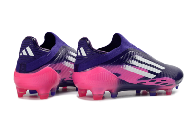 Unisex Adidas F50 Elite Laceless FG Football Boots - Purple/Vibrant Pink/Deep Purple