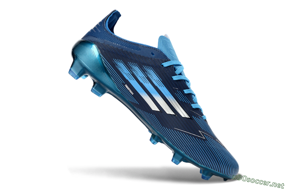 Unisex Adidas F50 Elite FG Football Boots - Blue/Deep Ocean/Sky Blue 5