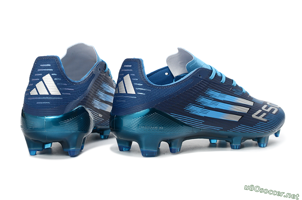 Unisex Adidas F50 Elite FG Football Boots - Blue/Deep Ocean/Sky Blue 7