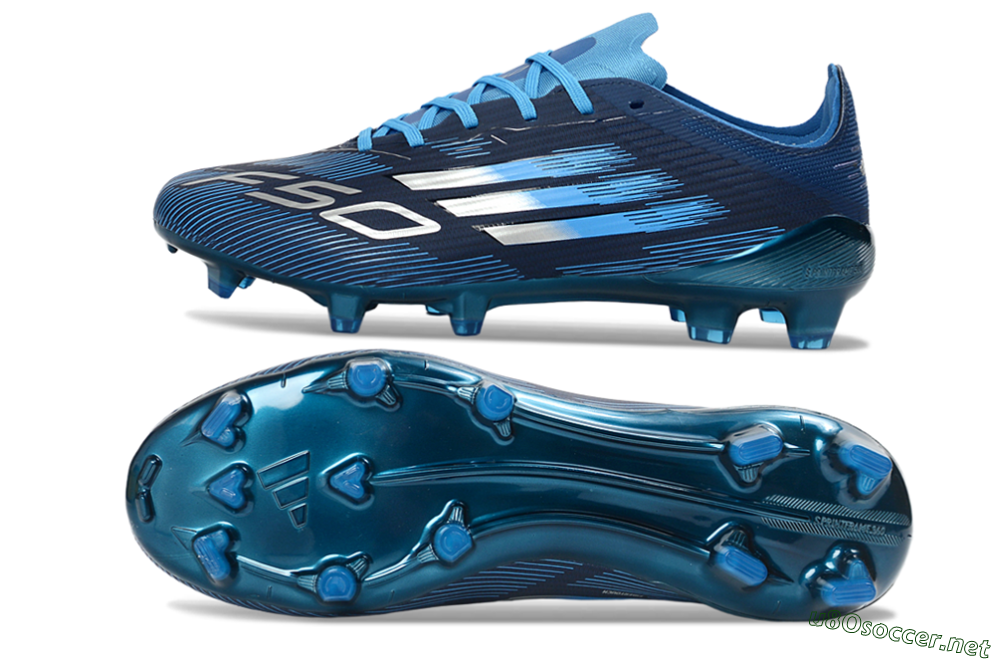 Unisex Adidas F50 Elite FG Football Boots - Blue/Deep Ocean/Sky Blue 1