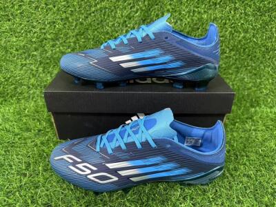 Unisex Adidas F50 Elite FG Football Boots - Blue/Deep Ocean/Sky Blue