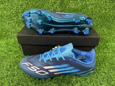 Unisex Adidas F50 Elite FG Football Boots - Blue/Deep Ocean/Sky Blue