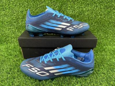 Unisex Adidas F50 Elite FG Football Boots - Blue/Deep Ocean/Sky Blue