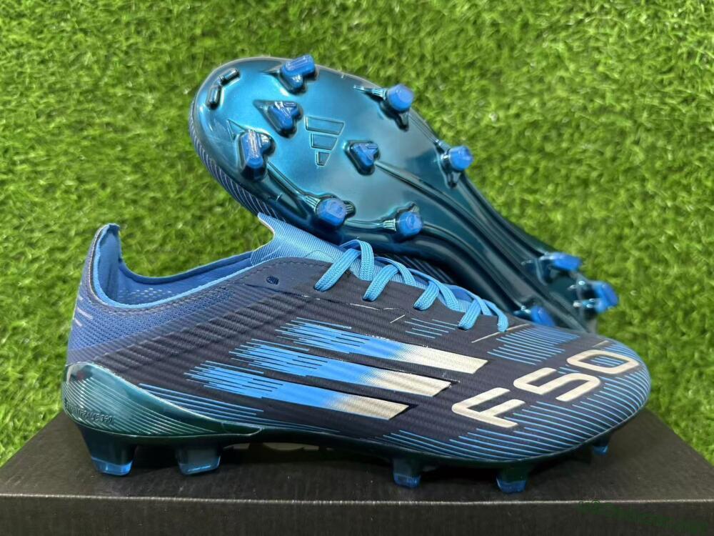 Unisex Adidas F50 Elite FG Football Boots - Blue/Deep Ocean/Sky Blue 15