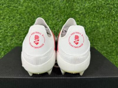 Unisex Adidas F50+ Elite Lightstrike Pro FG Football Boots - White/Crimson Red/Black