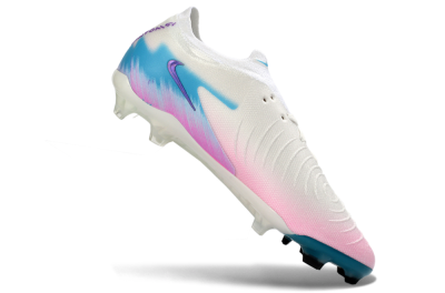 Men's Nike Phantom GX 2 Elite FG Football Shoes - White/Aqua Sky/Pink Bliss