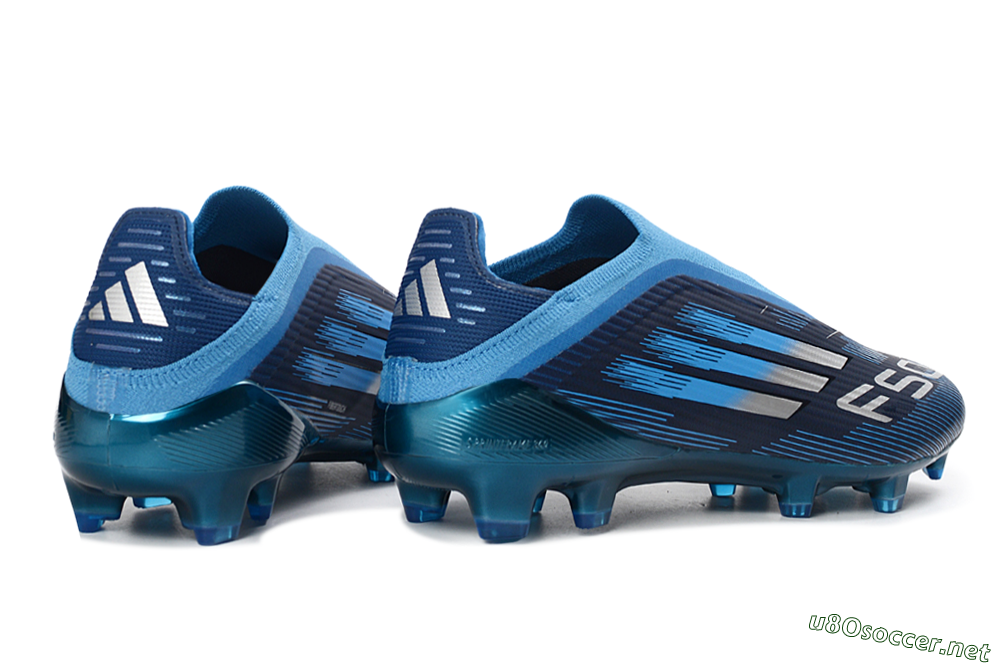 Unisex Adidas F50 Elite Laceless FG Football Boots - Blue/Sky Blue/Navy Blue 7