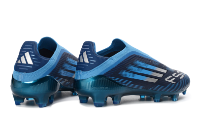 Unisex Adidas F50 Elite Laceless FG Football Boots - Blue/Sky Blue/Navy Blue